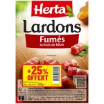 Lardons fumés 250g dont 25% gratuit