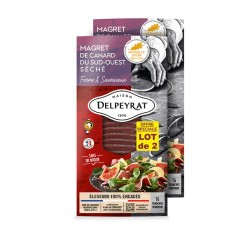 Magret de canard du Sud Ouest séché 2x16 tranches 2x70g