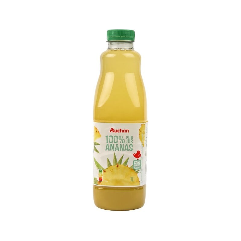 Pur jus d'ananas sans sucres ajoutés 1l
