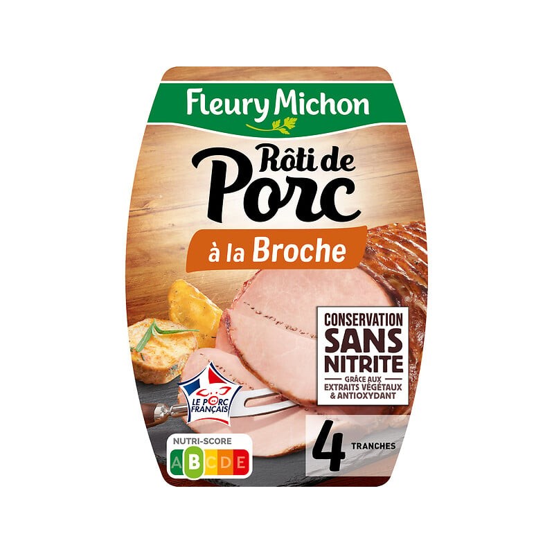 Rôti de porc à la broche x4 140g
