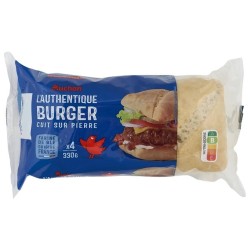 L'authentique pain burger x4 330g