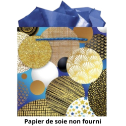Sac cadeau moyen 18x18x10cm pétille x1