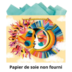 Sac cadeau 25x20x10cm bisou x1