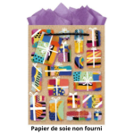 Sac cadeau moyen 17.2x22.9x9.8cm cado kraft x1
