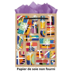 Sac cadeau moyen 17.2x22.9x9.8cm cado kraft x1