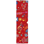 Papier cadeau rouge motifs festif 2mx70cm