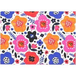 Papier cadeau fleurs 2mx70cm