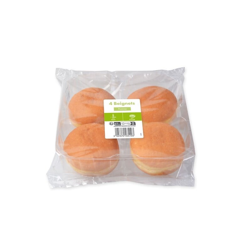 Beignet à la pomme x4 300g