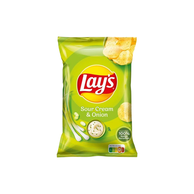 Chips à la crème fraîche et aux oignons 150g