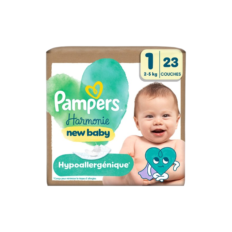 Couches harmonie new baby taille 1 2-5kg x23