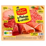 Assortiment de charcuteries jambon cru rosette bacon coppa 260g