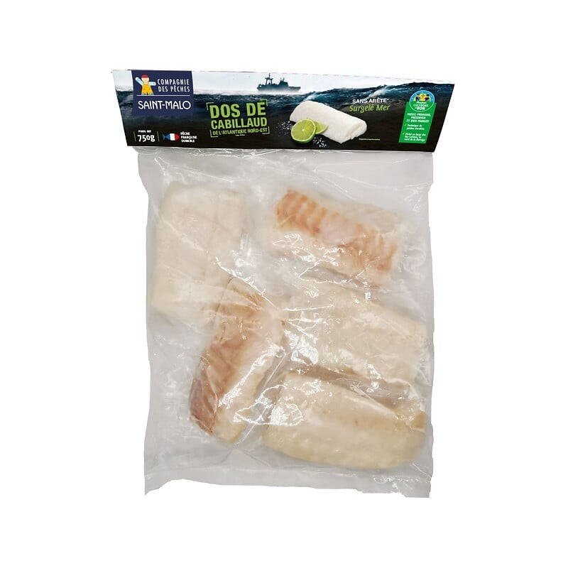 CULTIVONS LE BON Dos de cabillaud sans arêtes 750g