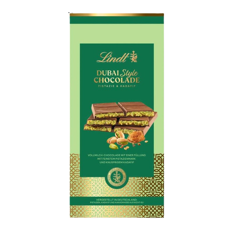 Barre de chocolat style Dubaï 150g