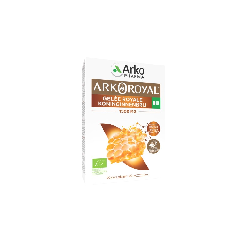 Arkoroyal gelee royale 1500 mg bio 20 ampoules