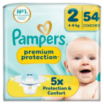 Couches premium protection taille 2 4-8kg x54