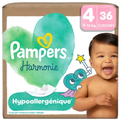 Couches harmonie taille 4 9-14kg x36