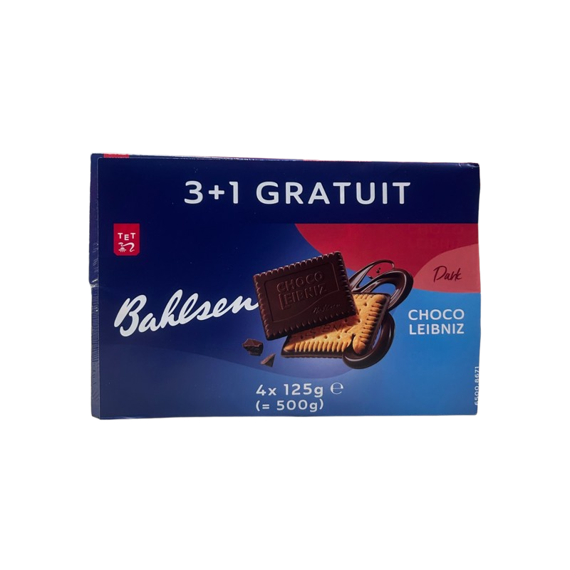 Petit beurre nappés chocolat au lait 4x125g dont 1 gratuit