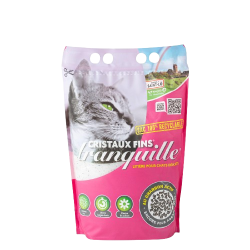 Litière longue durée cristaux fins au charbon actif pour chat 3.7l