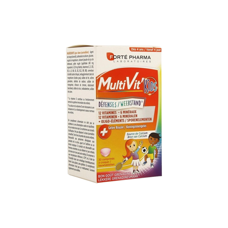 Multivit kids défenses 30 comprimés