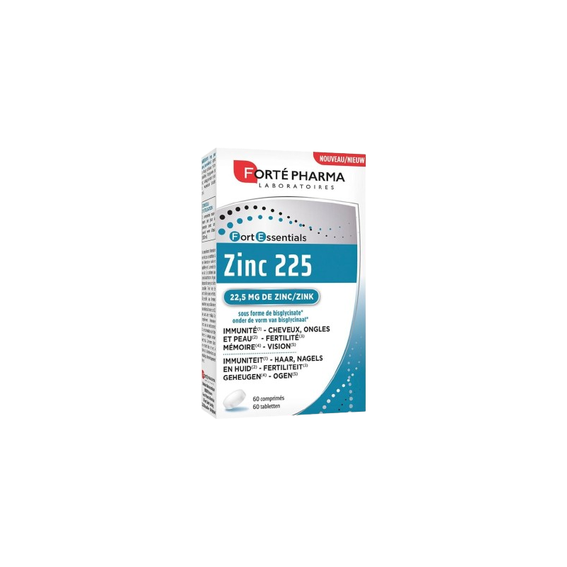 Zinc 225 60 comprimés