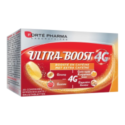Ultra boost 4g caféine comprimés effervescents x20