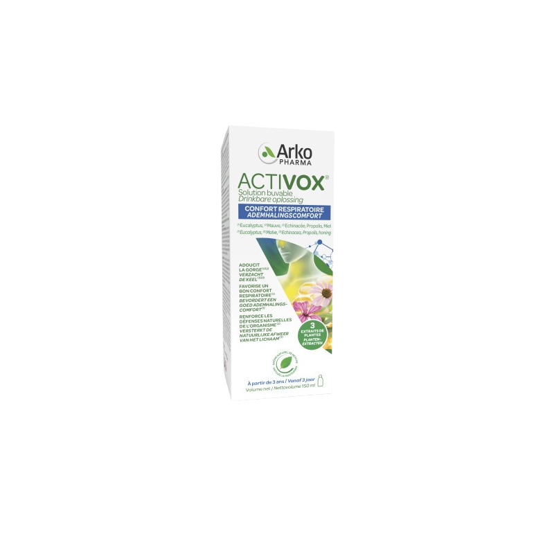 Activox solution buvable confort respiratoire 150ml