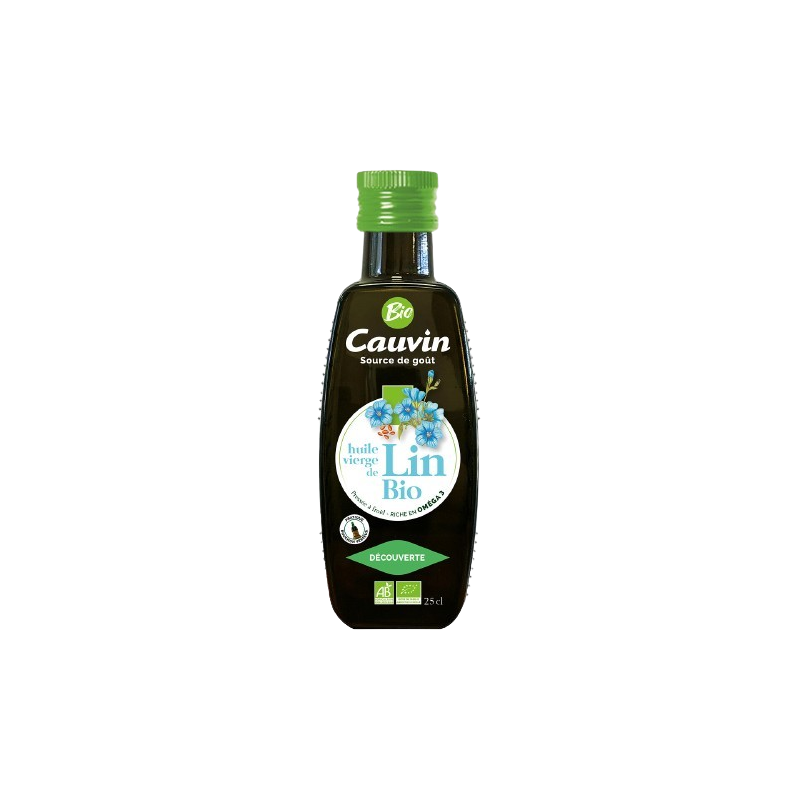 Huile vierge de lin bio 25cl