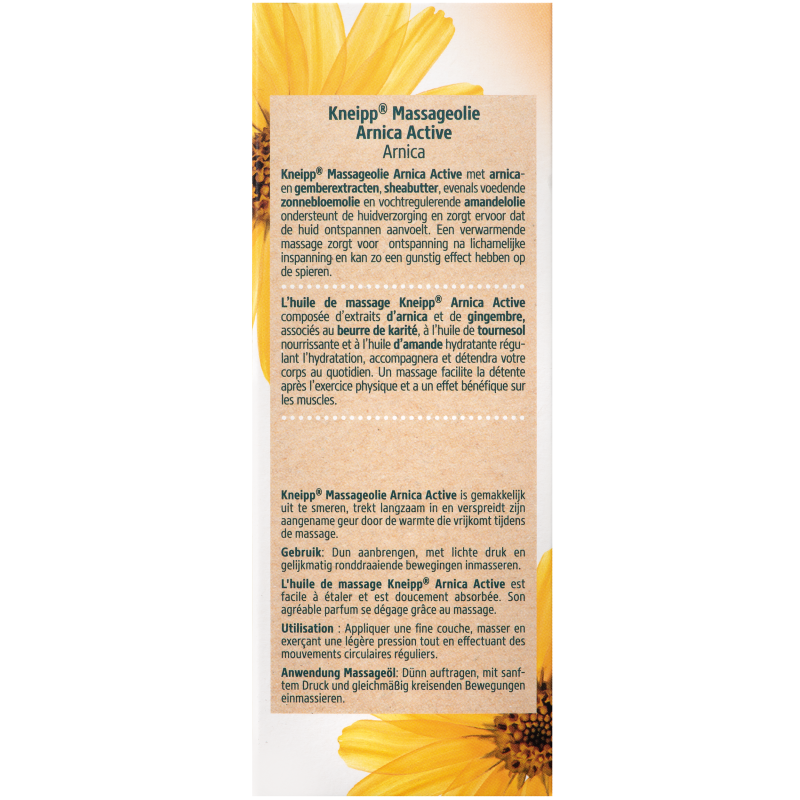 Huile de massage arnica active 100ml