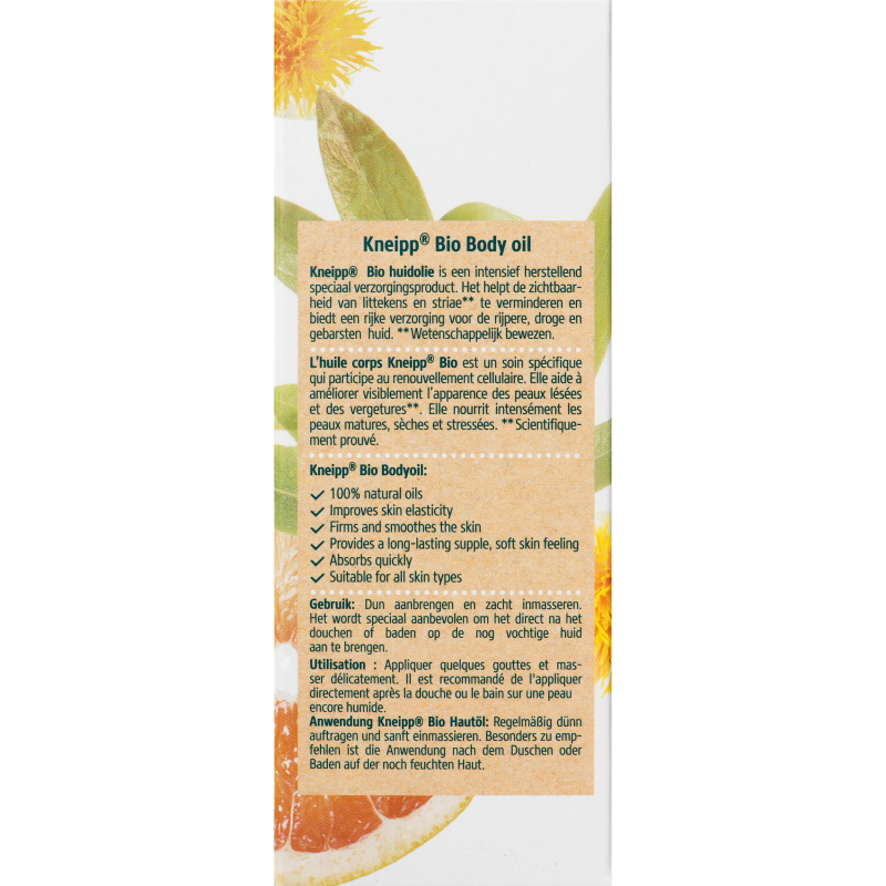 Huile de corps bio 100ml