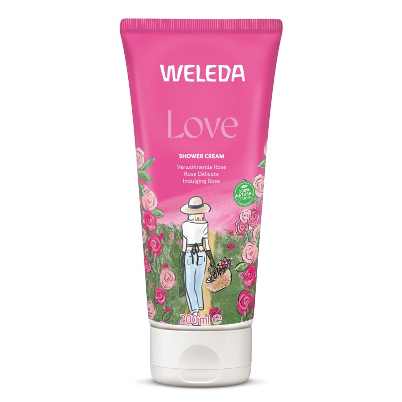 Love crème de douche rose délicate 200ml