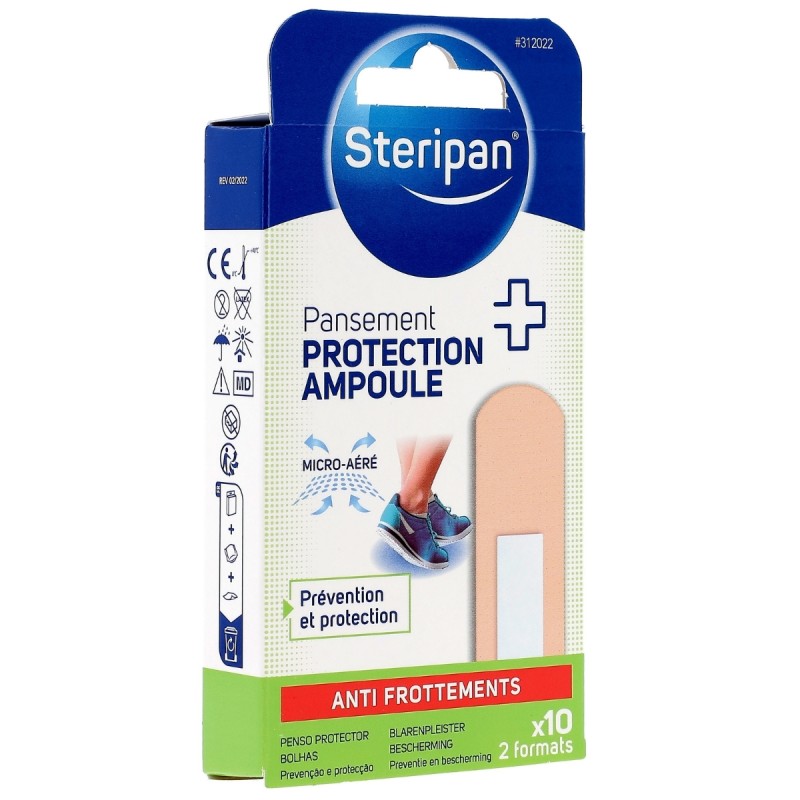 10 pansements protecteurs ampoules 2 formats