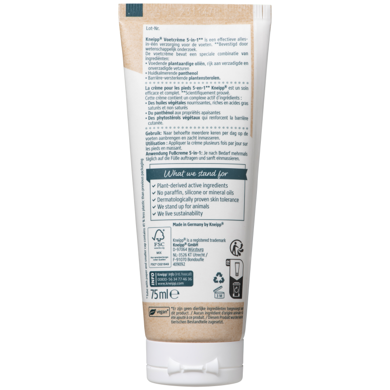 Creme pieds 5en1 75ml