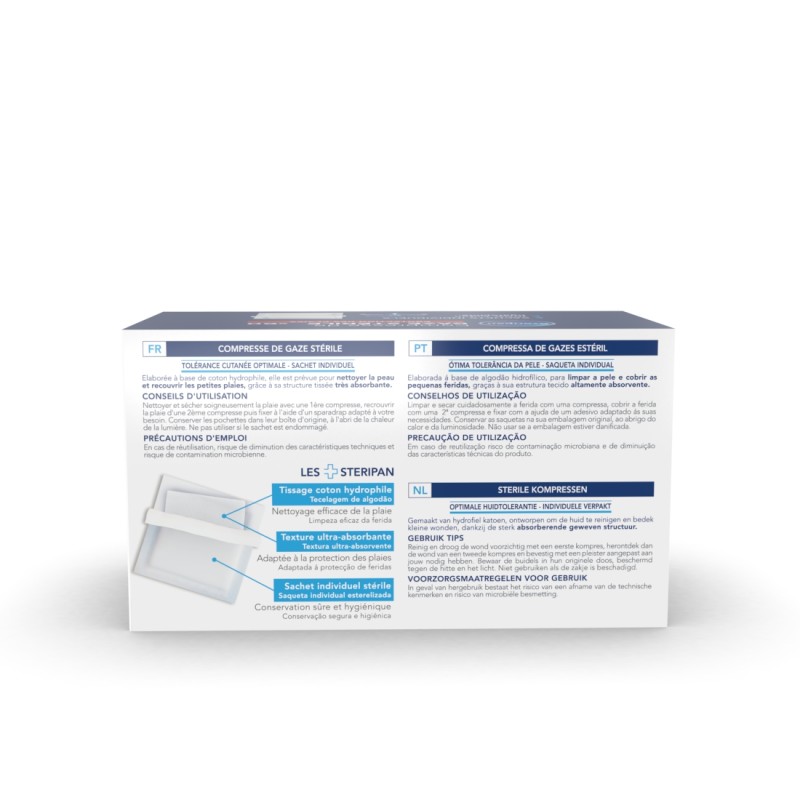 60 compresses de gaze 20 x 20 cm