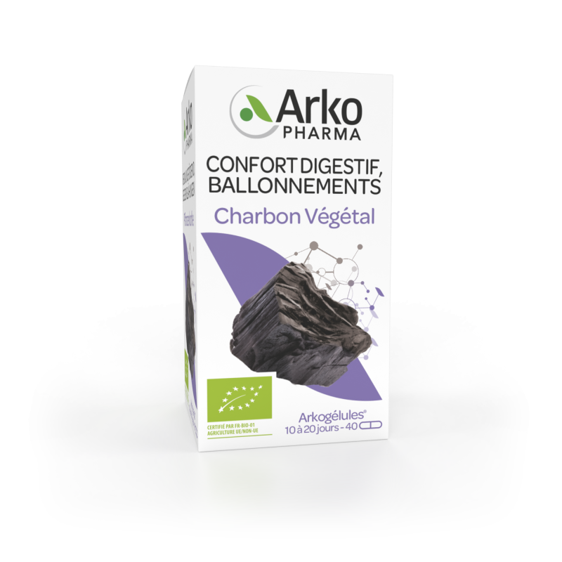 Arkogelules charbon vegetal bio 40 gélules