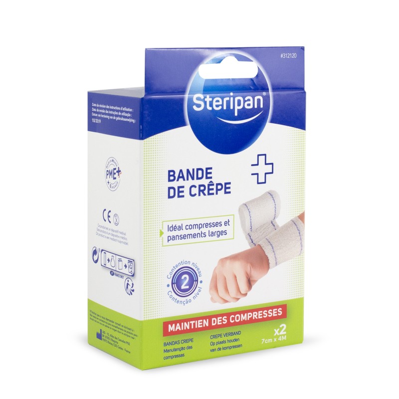 2 bandes de crêpe 4 m x 7 cm