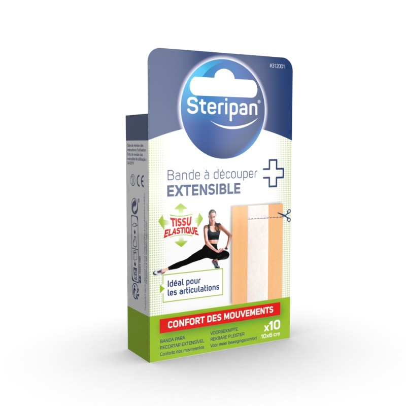 10 bandes a decouper extensibles 10 x 6 cm