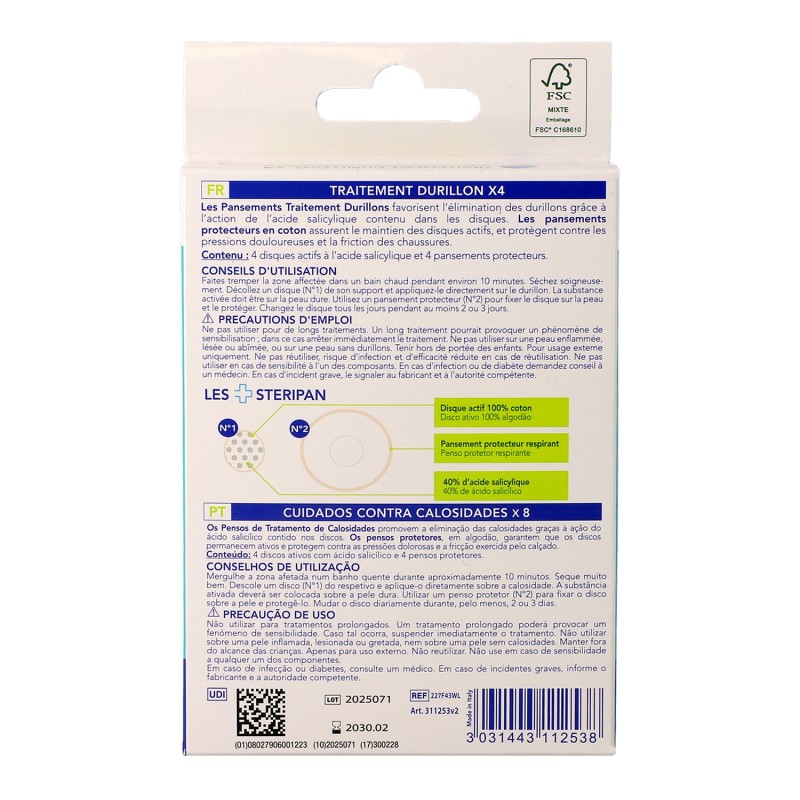 Soin durillons acide salicylique