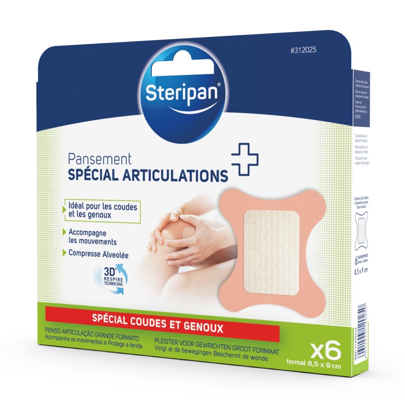 6 pansements articulation grand format