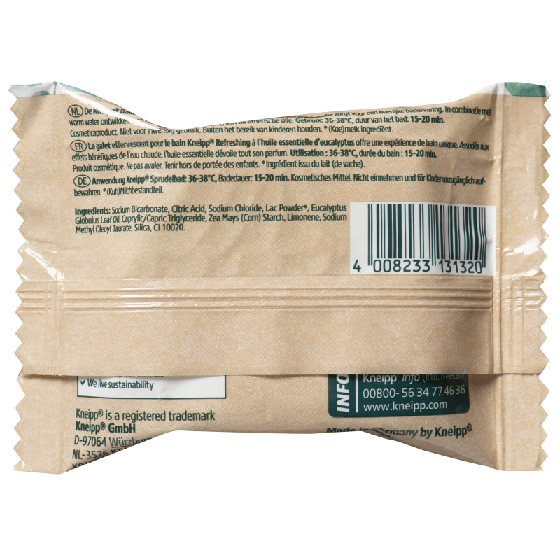 Galet de bain effervescent refreshing 80g