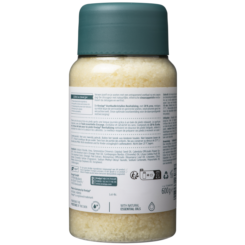 Sels de bain pieds revitalizing 600g