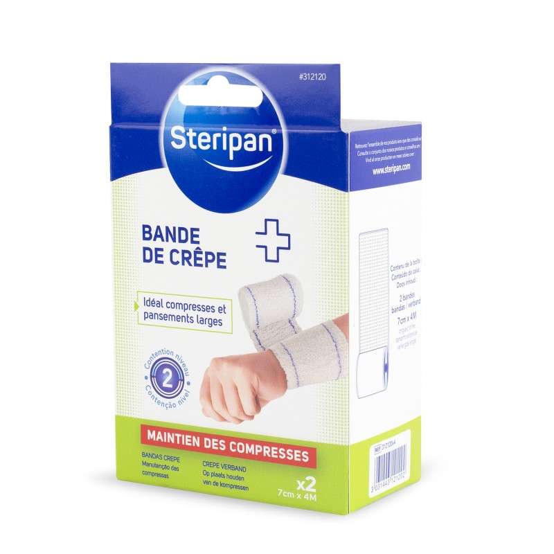 2 bandes de crêpe 4 m x 7 cm