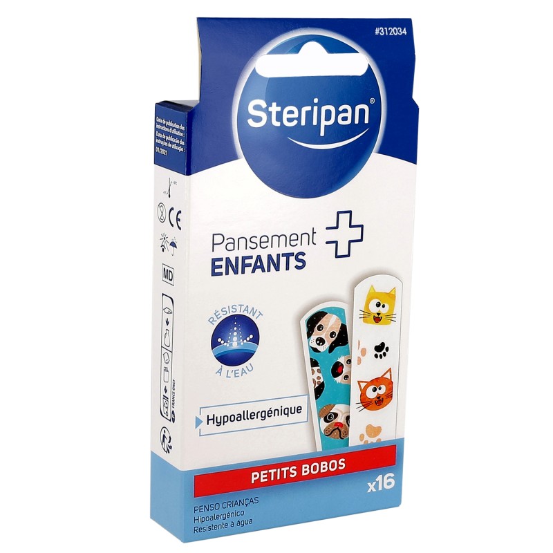 16 pansements lavables enfants