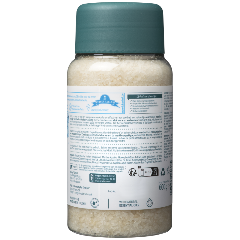 Cristaux de bain pour les pieds 600g