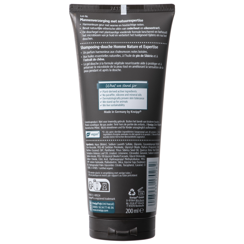 Shampooing douche men 2en1 warm woods 200ml