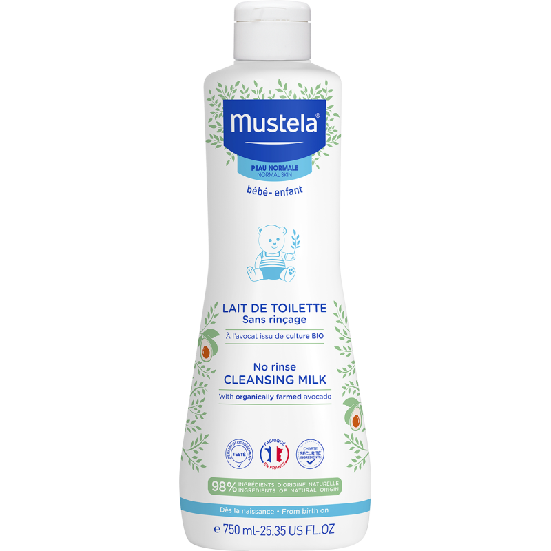 Lait de toilette sans rincage peau normale 750ml