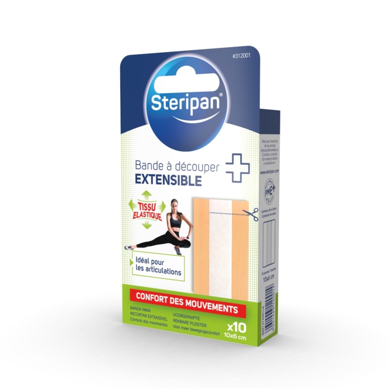 10 bandes a decouper extensibles 10 x 6 cm