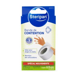 Bande de contention doigts/orteils 2.25 m x 2.5 cm