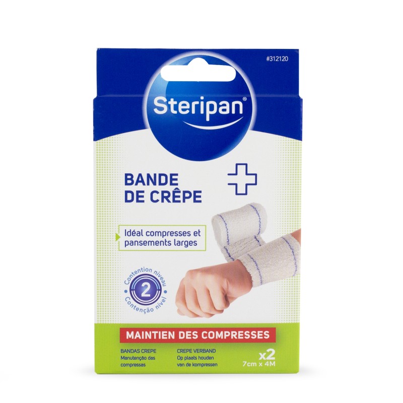 2 bandes de crêpe 4 m x 7 cm