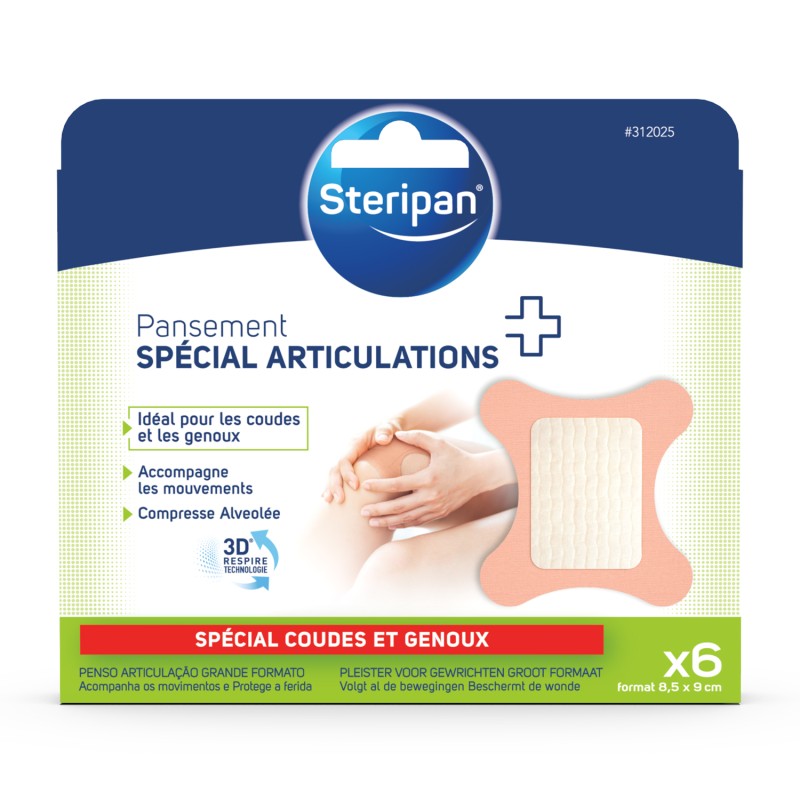 6 pansements articulation grand format