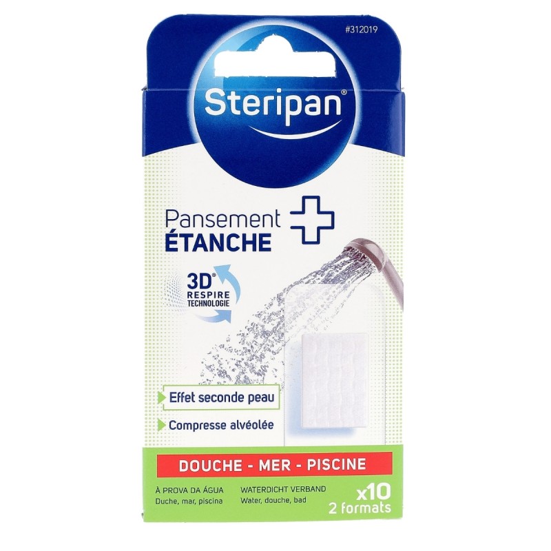 10 pansements étanches 2 formats